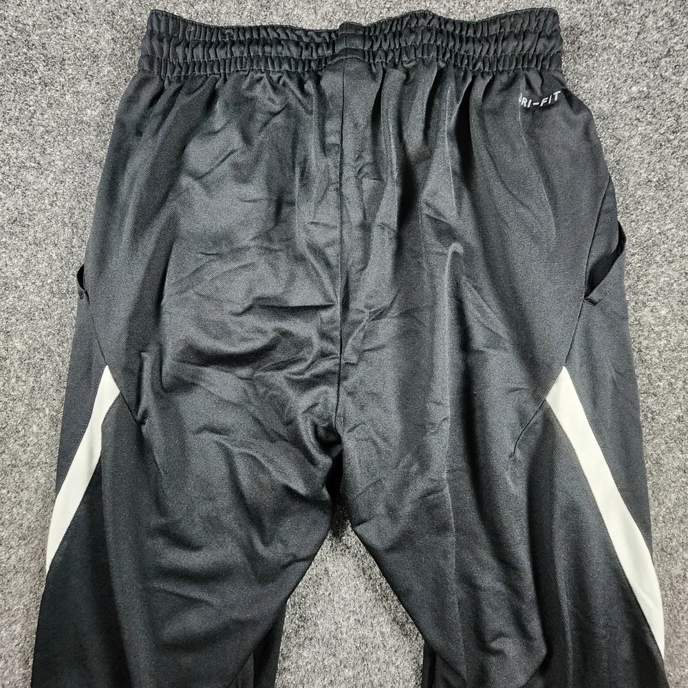 Jordan 23 Alpha Dry Training Pants Mens L Black White Stripe Ankle Zip